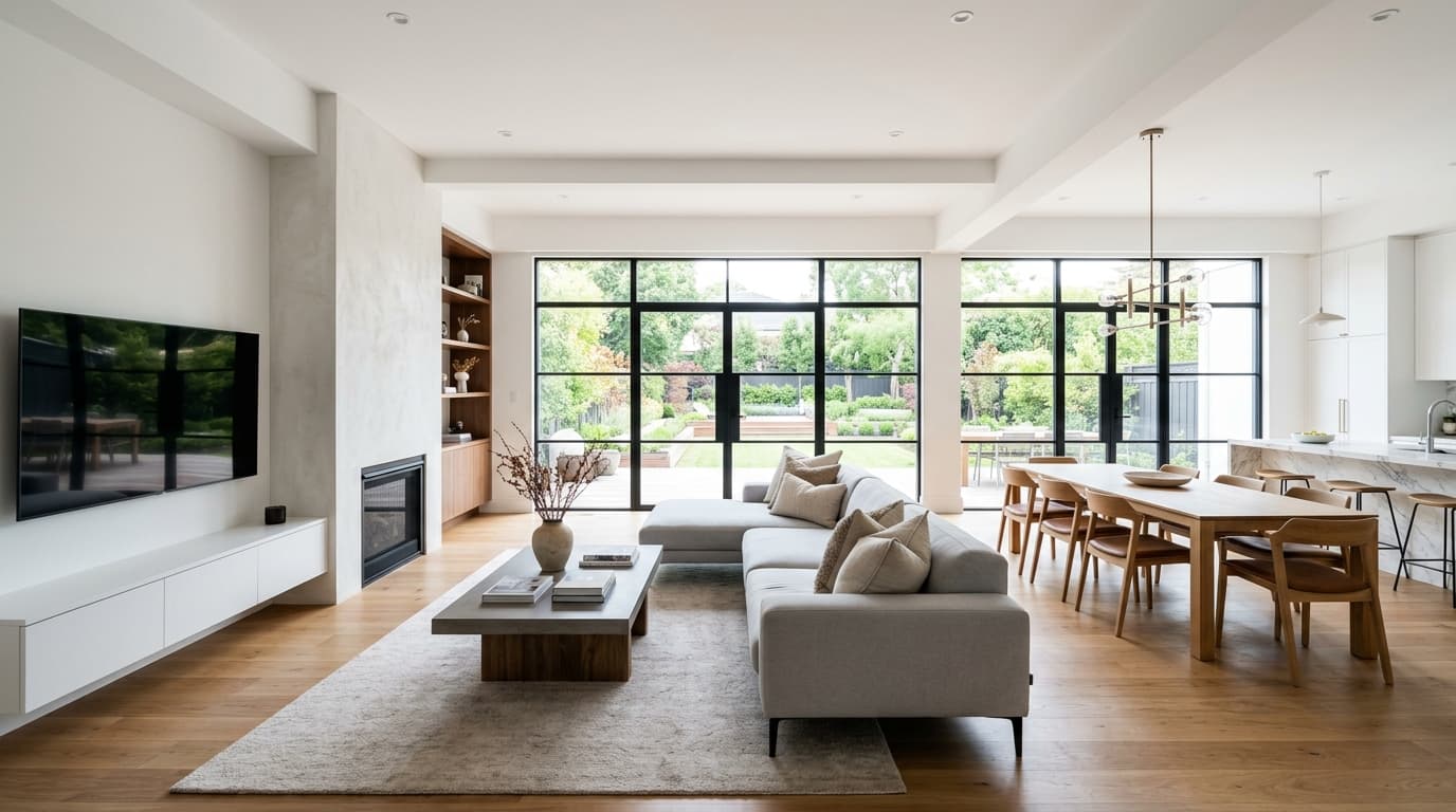 Luxury living room renovated